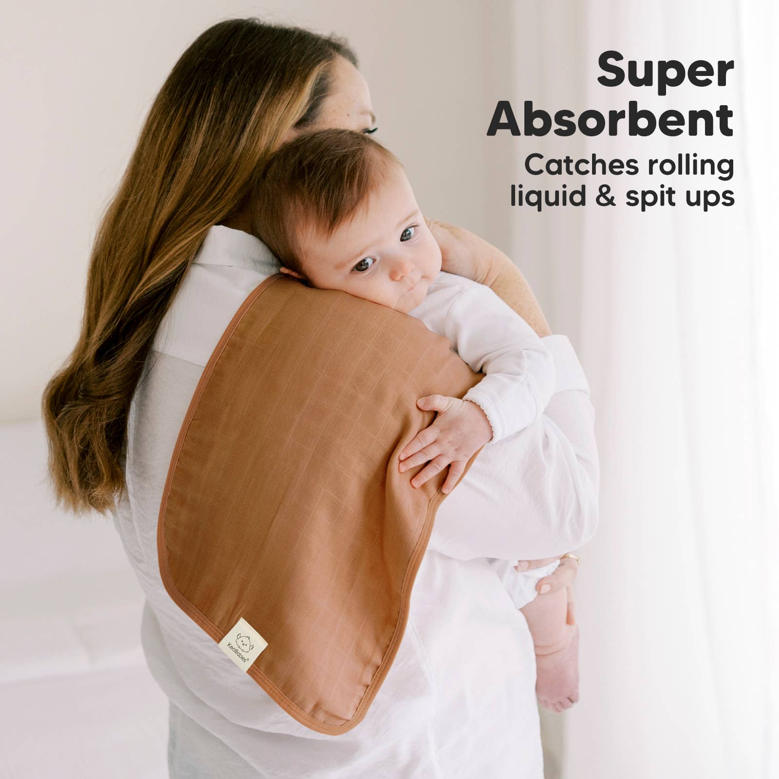 KeaBabies - KeaBabies Lumi Muslin Burp Cloths - Spice-Giggles N Gear