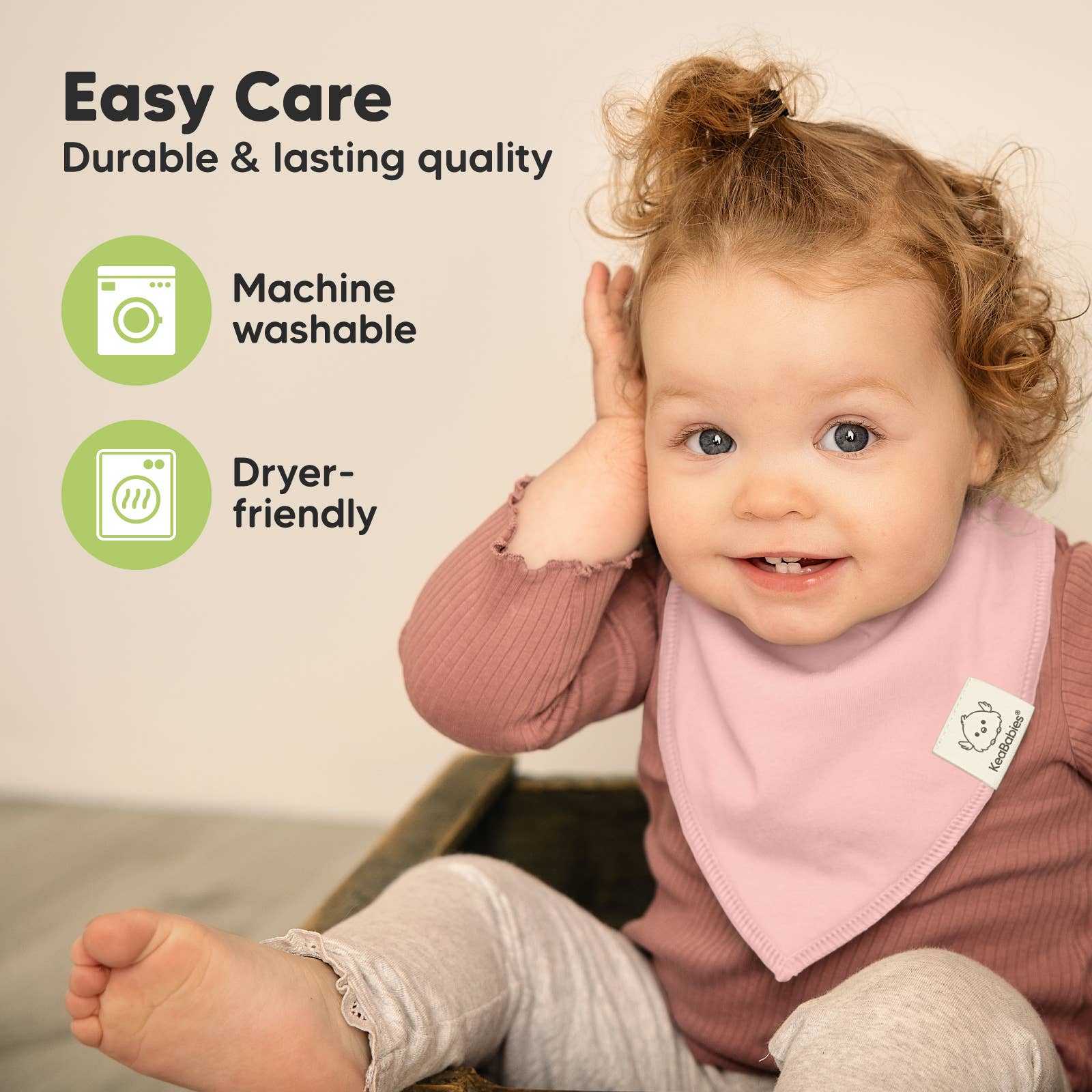 KeaBabies - 8-pack Baby Bandana Bibs for Boys and Girls - Embrace-Giggles N Gear