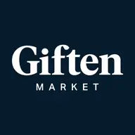 Gifted logo of Gift Market on a dark background, perfect for showcasing unique gifts and promotions.