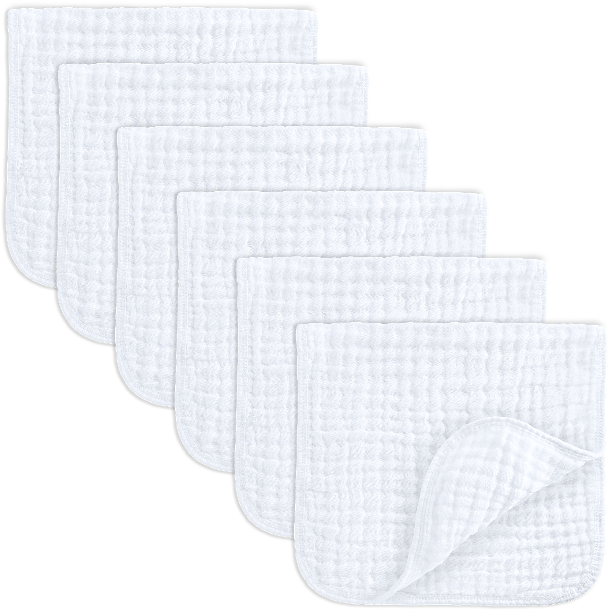 Comfy Cubs - Muslin Burp Cloths by Comfy Cubs - / Pack of 6-Giggles N Gear