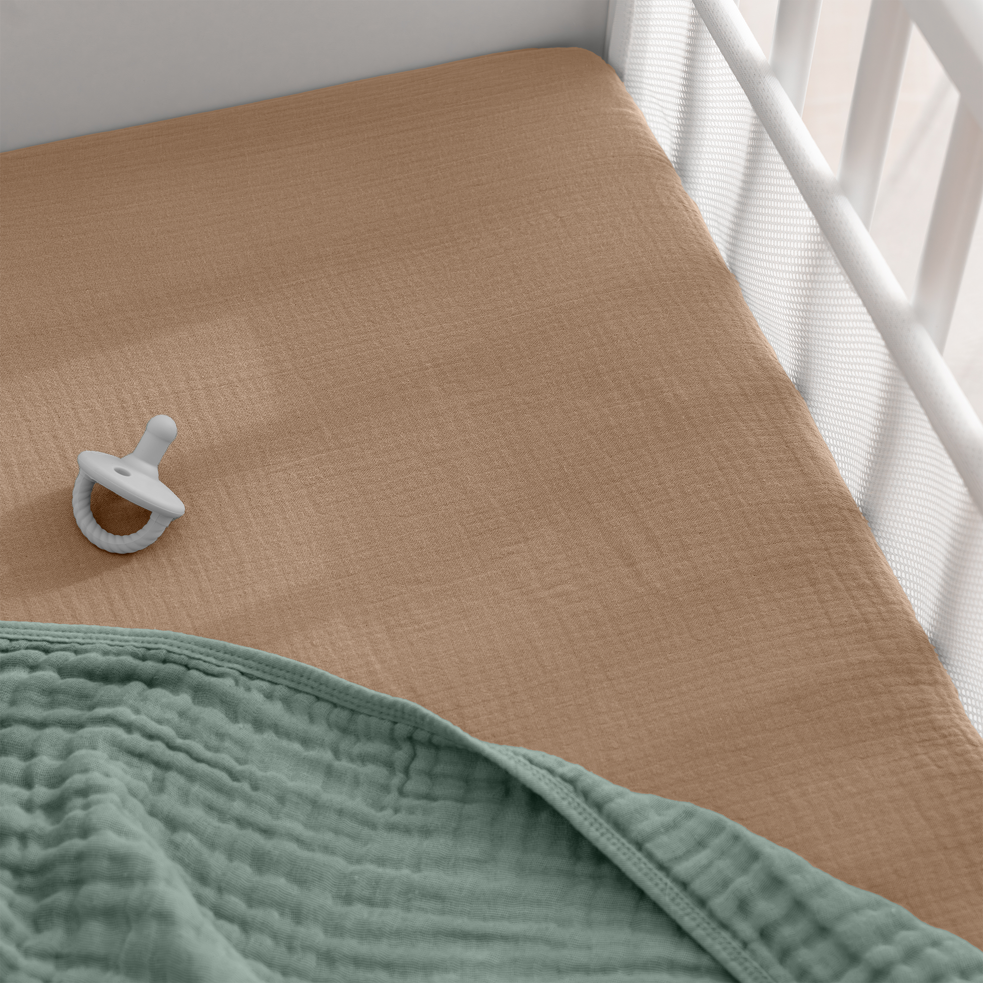 Comfy Cubs - Muslin Fitted Bassinet Crib Sheet, Extra Soft by Comfy Cubs-Giggles N Gear