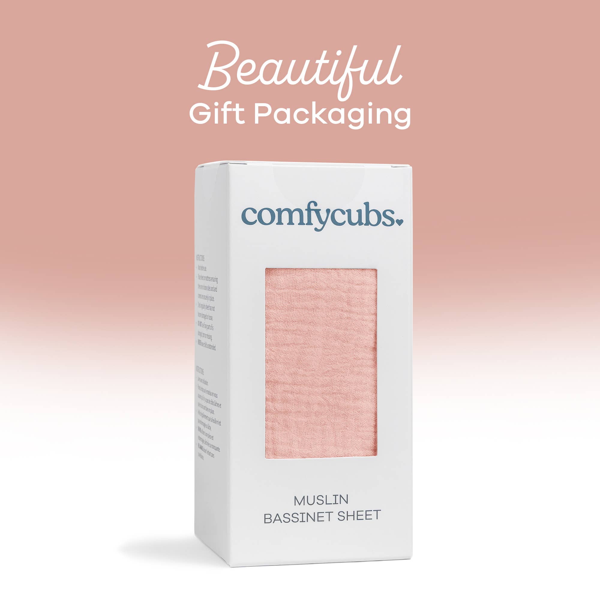 Comfy Cubs - Muslin Fitted Bassinet Crib Sheet, Extra Soft by Comfy Cubs-Giggles N Gear