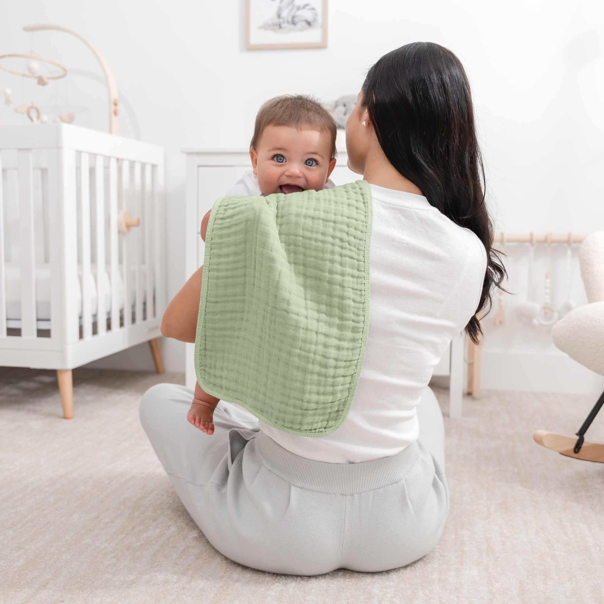 Comfy Cubs - Muslin Burp Cloths by Comfy Cubs - / Pack of 6-Giggles N Gear