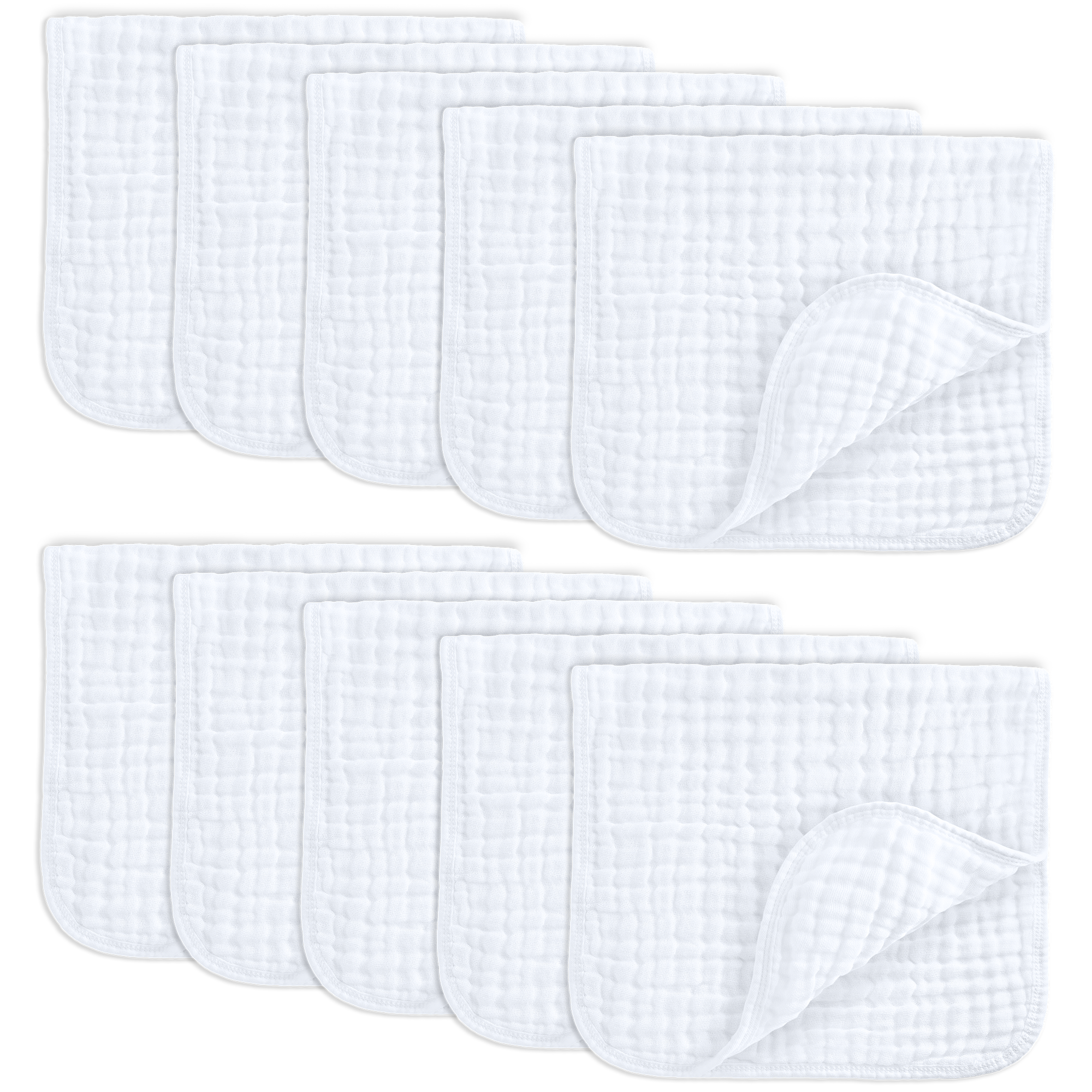 Comfy Cubs - Muslin Burp Cloths by Comfy Cubs - / Pack of 6-Giggles N Gear