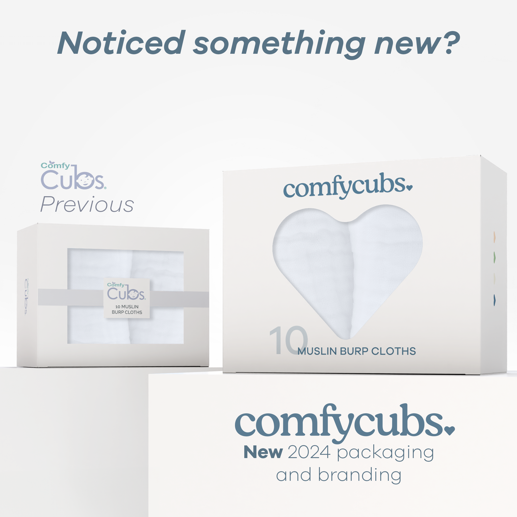 Comfy Cubs - Muslin Burp Cloths by Comfy Cubs - / Pack of 6-Giggles N Gear