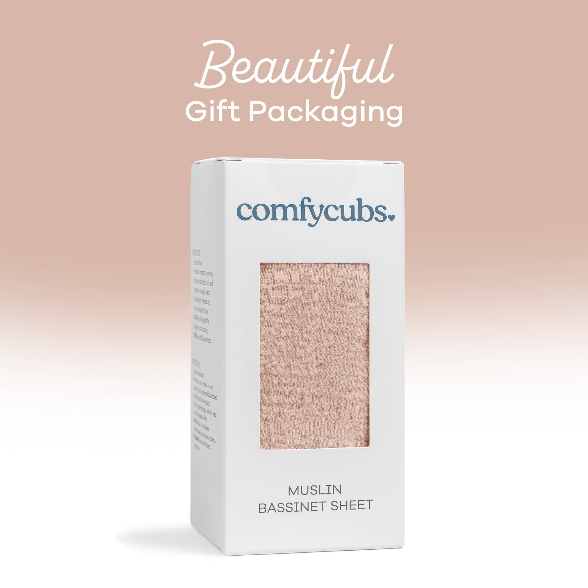 Comfy Cubs - Muslin Fitted Bassinet Crib Sheet, Extra Soft by Comfy Cubs-Giggles N Gear