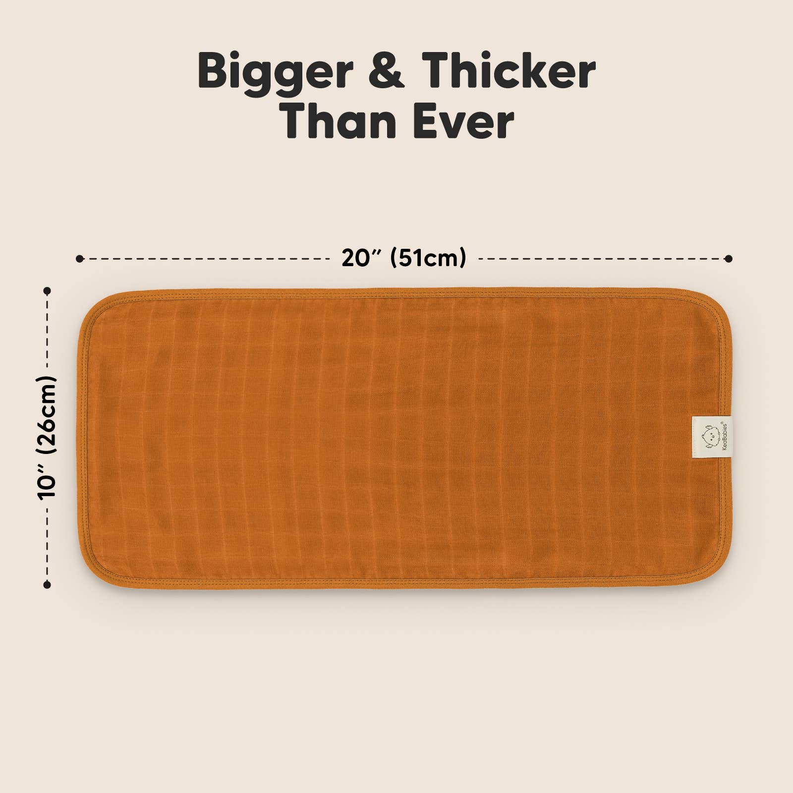 KeaBabies - KeaBabies Lumi Muslin Burp Cloths - Spice-Giggles N Gear