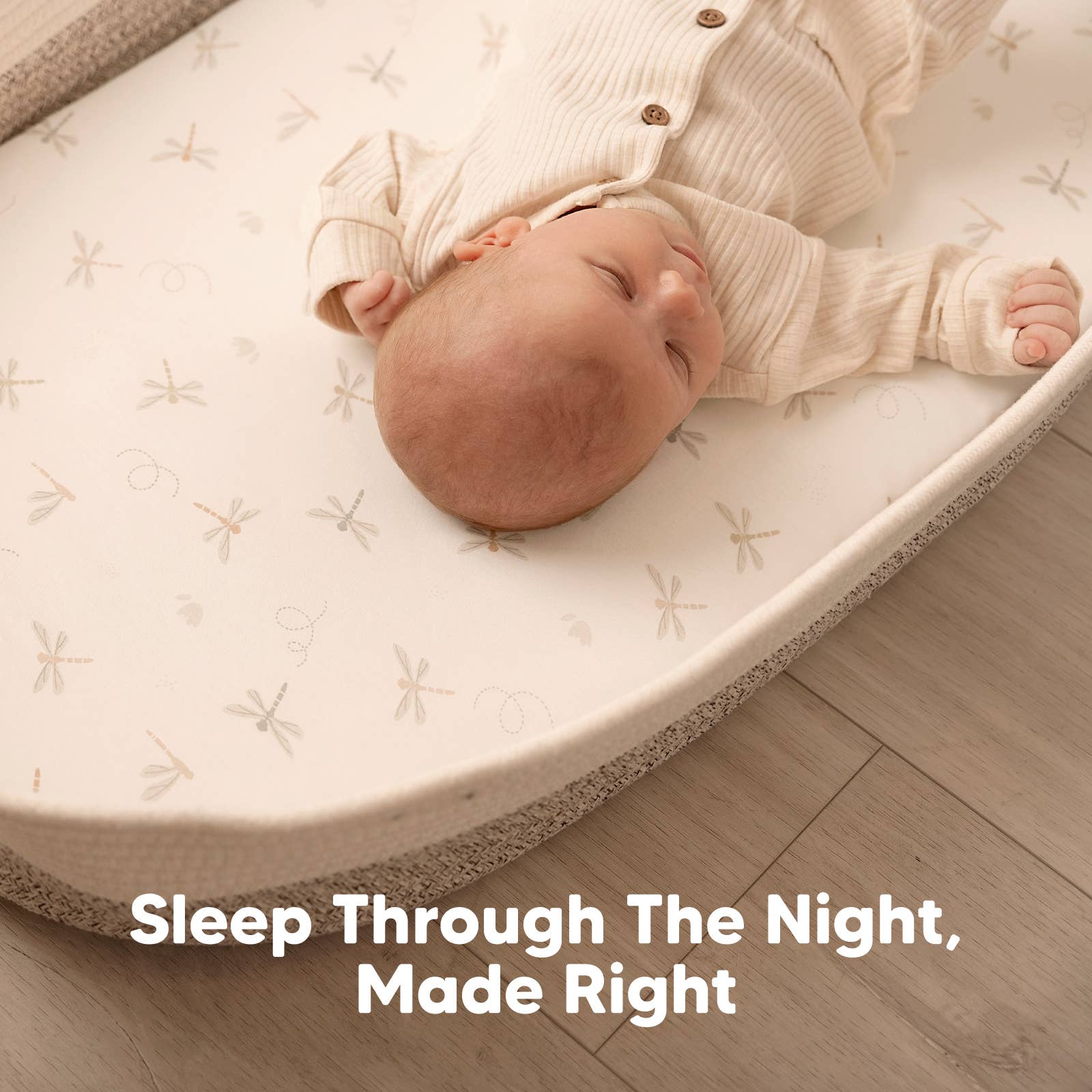 KeaBabies - Isla Bassinet Mattress Sheets Fitted for Baby Girls, Boys - Meadow-Giggles N Gear