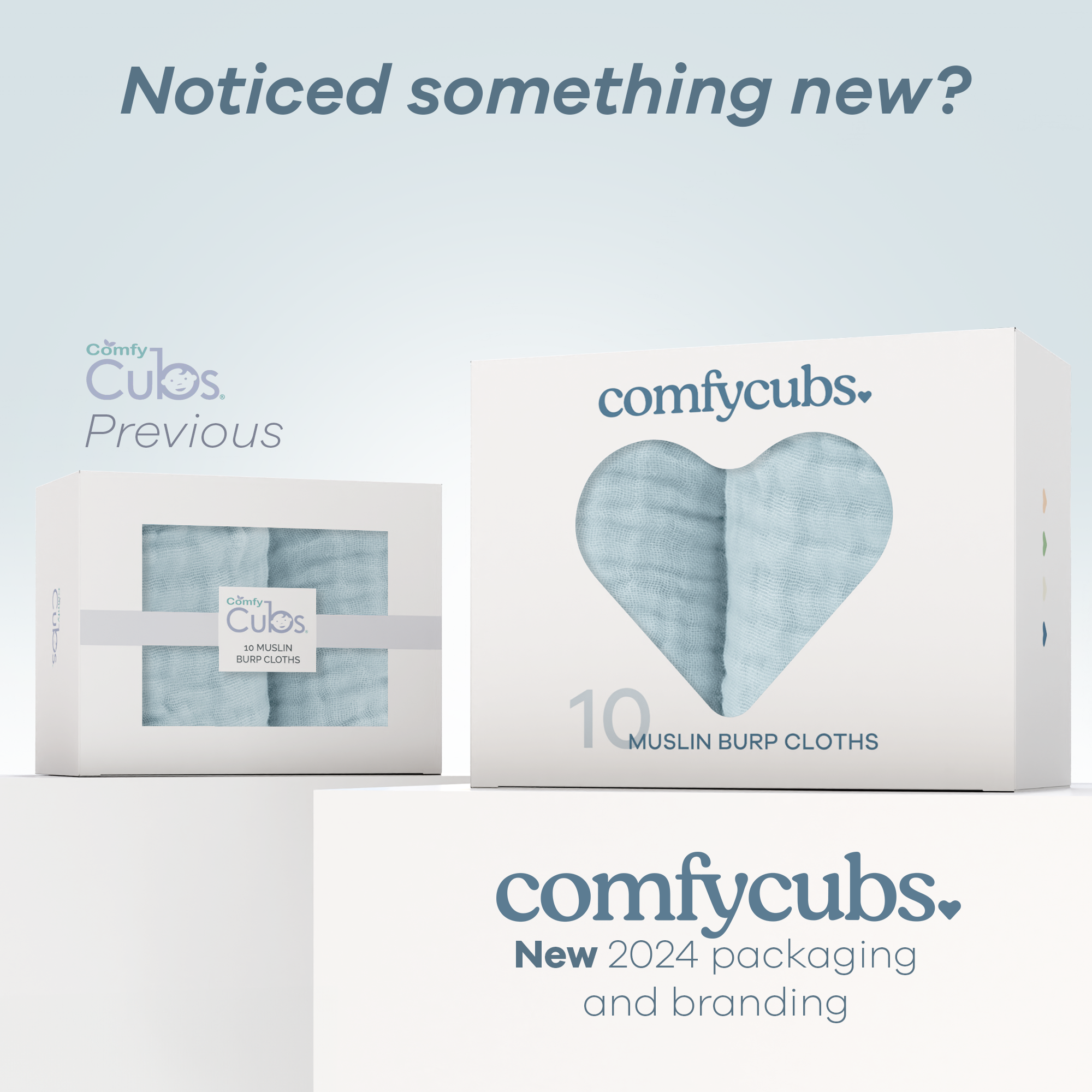 Comfy Cubs - Muslin Burp Cloths by Comfy Cubs - / Pack of 6-Giggles N Gear